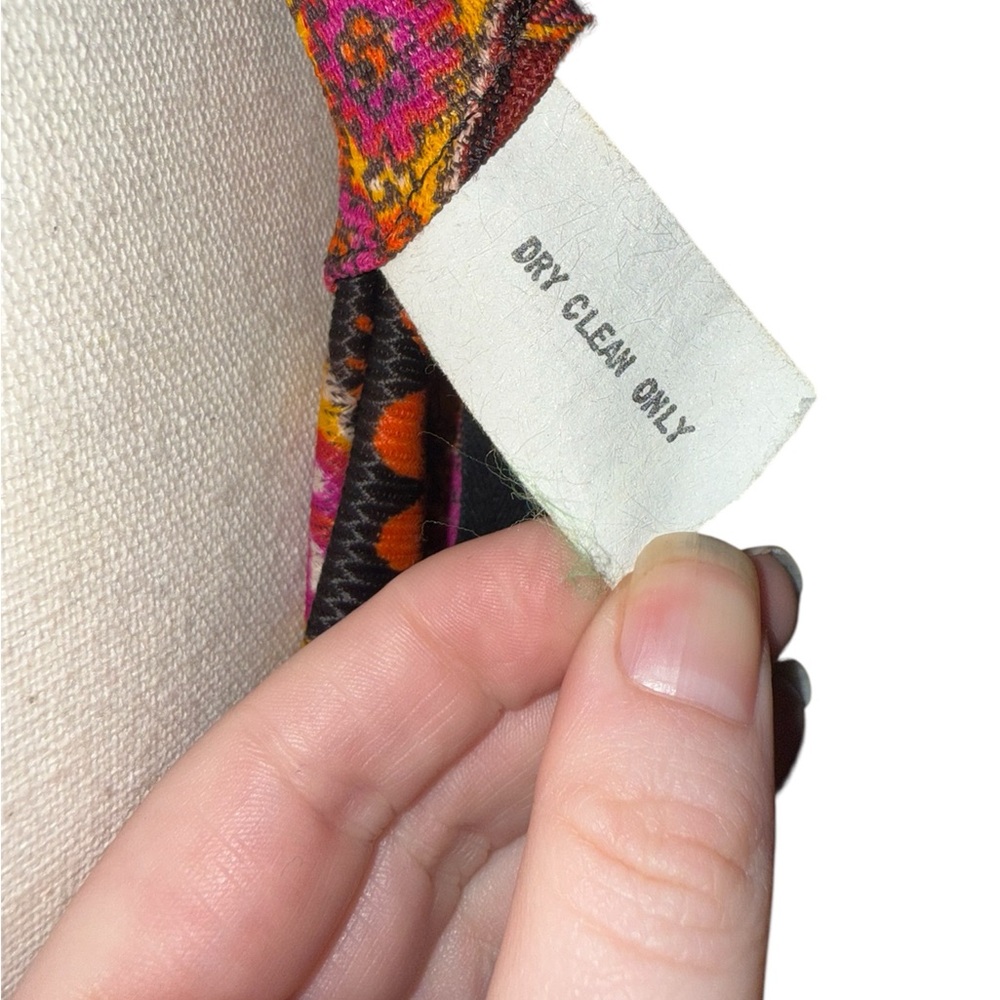 1960’s Trippy hippie flower power appliqué paisley Dress! Flawless time capsule - Picture 10 of 12